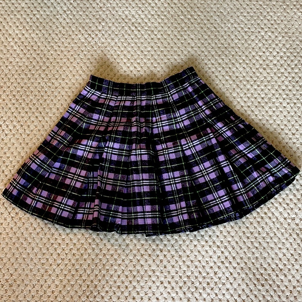 Tartan Pleated Skirt